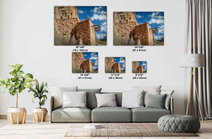 Ancient Abode: Exploring the Pueblo Home at Bandelier National Monument Los Alamos New Mexico Wall Art Print Aluminum/Acrylic/Metal/Canvas