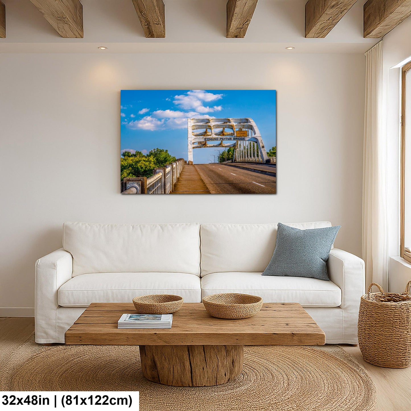 Edmund Pettus Bridge Selma Alabama Photography Wall Art