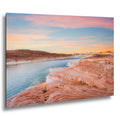 Lake Powell Sunset Landscape, Page Arizona Photography Print, Southwest Desert Wall Art, Pastel Sky Decor, Utah Home Decor