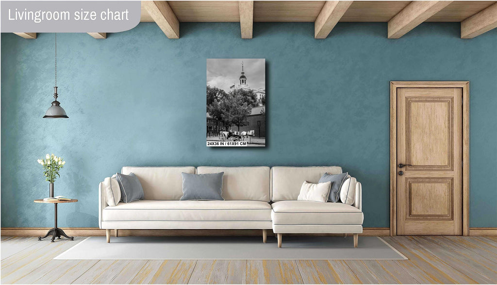 Independence Hall: Philadelphia Horse-Drawn Carriage Photography Wall Art