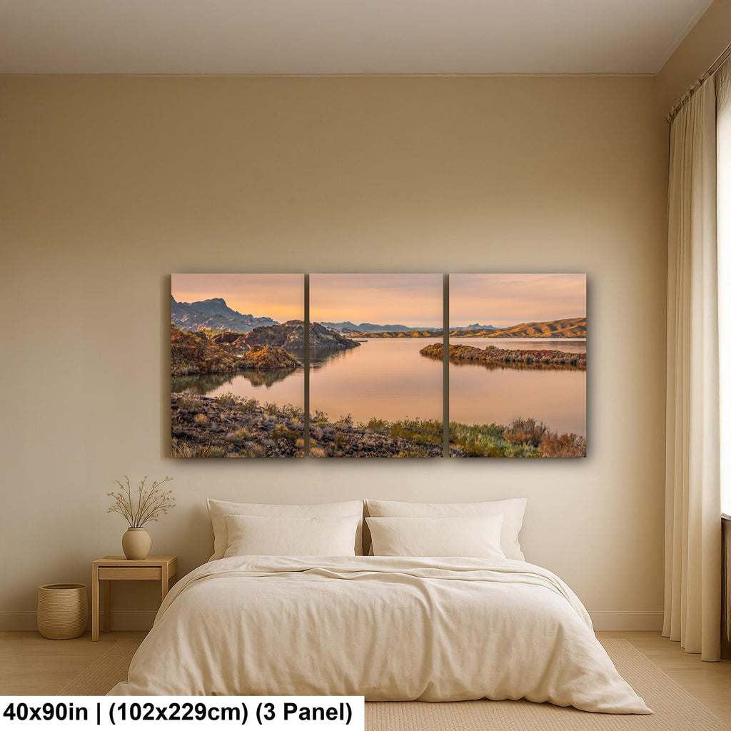 Colorado River Sunset Near Parker Arizona Photography Print, Southwest River Wall Art