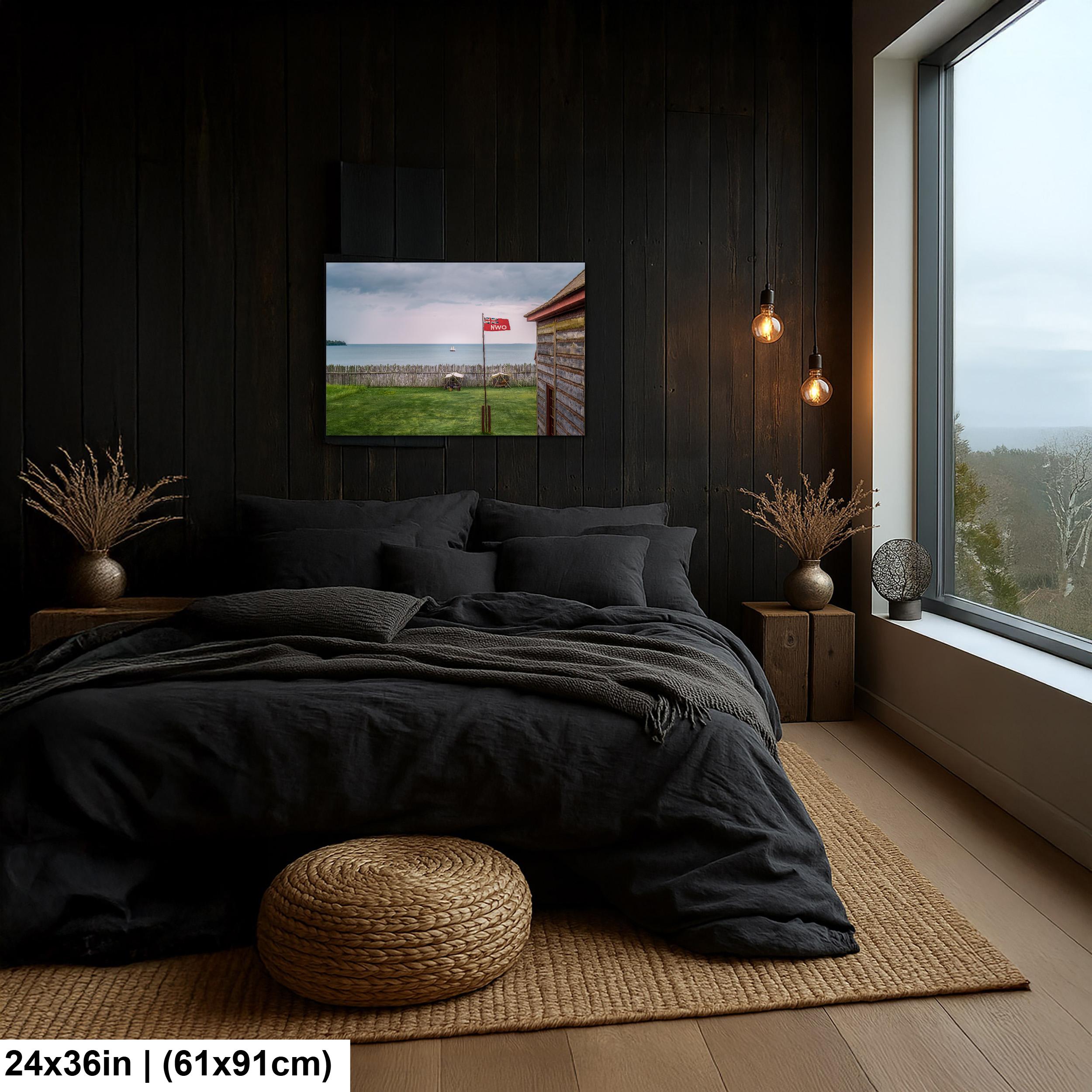 Grand Portage Fort Lake Superior View, Historic Minnesota Trading Post, Nautical Wall Art Photography Print