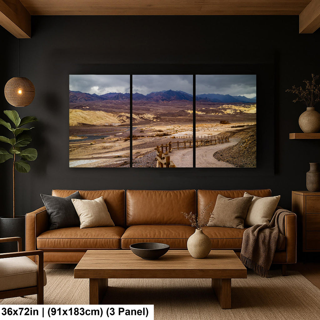Storm Clouds over Death Valley National Park California Photography Print, Desert Landscape Wall Art