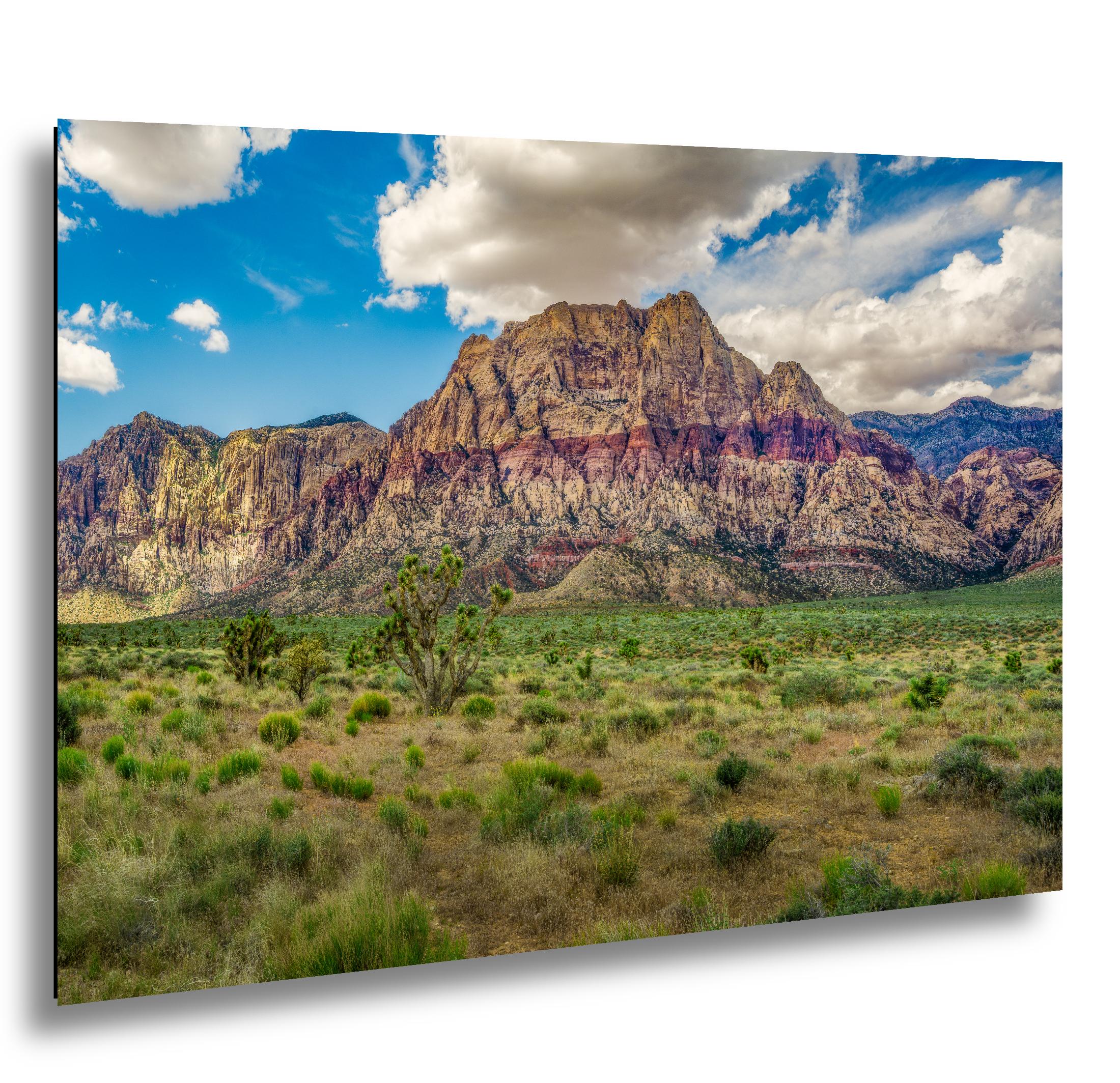 Crimson Sandstone Peak: Red Rock Canyon Las Vegas Nevada Photo Wall Art