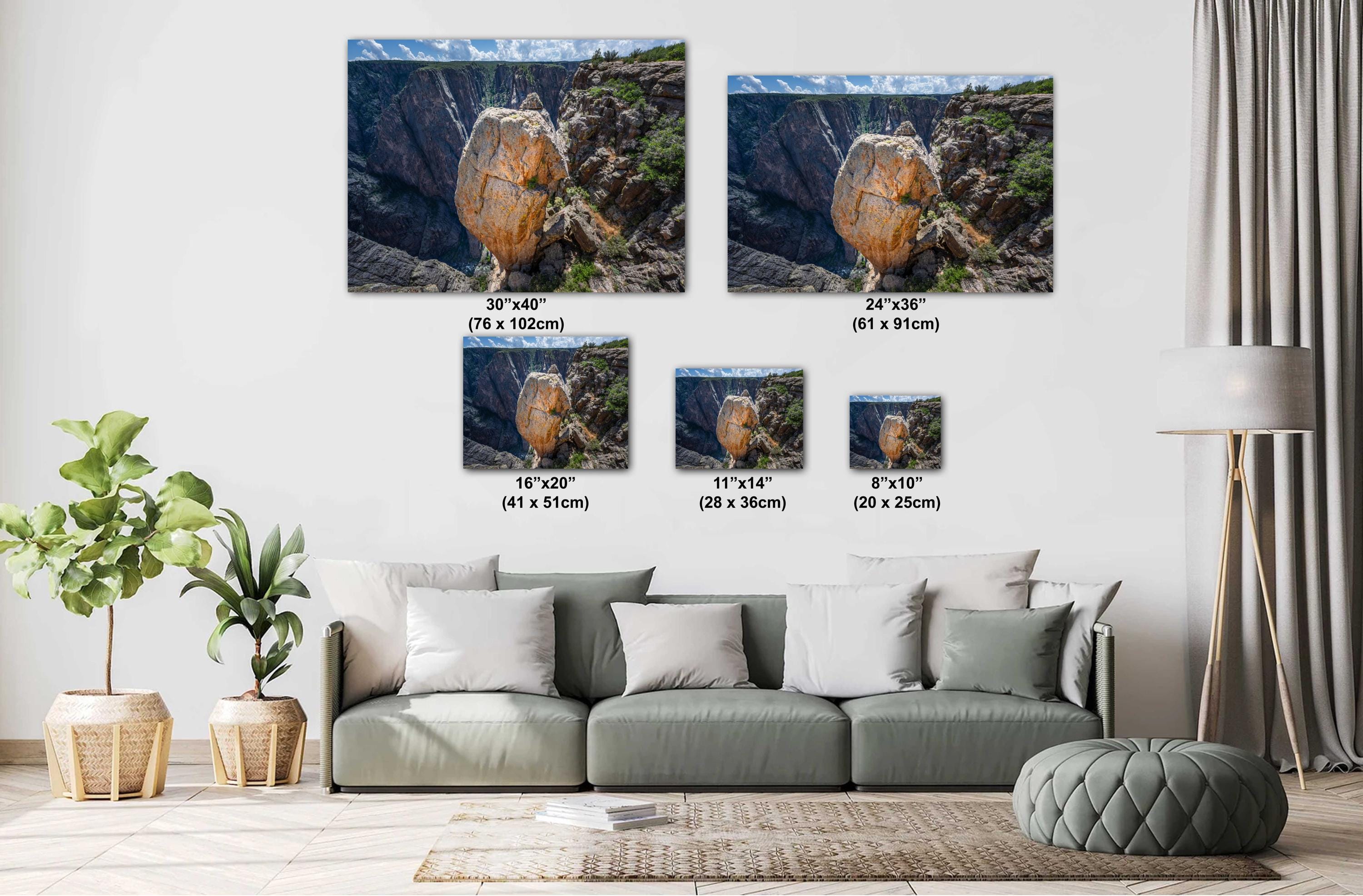 Black Canyon of the Gunnison Print: Colorado Rock Photography Wall Art