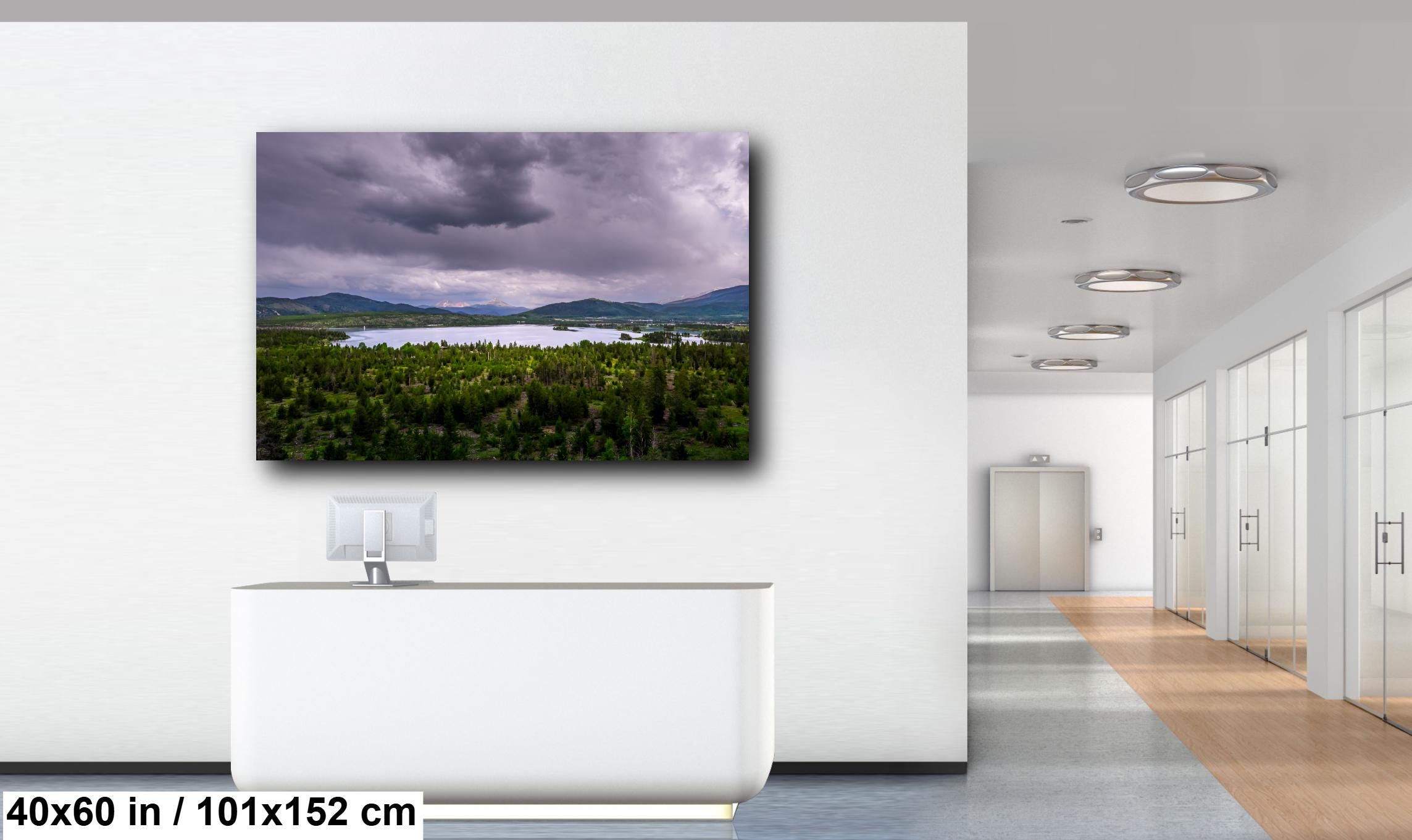 Frisco Scenic Overlook: Stormy Colorado Sky Above Dillon Reservoir, Print Wall Art Photography Travel Gift Aluminum/Acrylic/Metal/Canvas