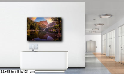 Peak Reflections on Dream Lake: Rocky Mountain National Park Colorado Print Wall Art Photography Aluminum/Acrylic/Metal/Canvas Travel Gift