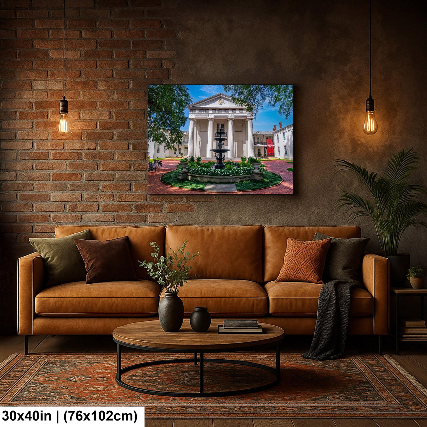 Old State House Museum Courtyard Fountain - Little Rock Arkansas September Photography Print