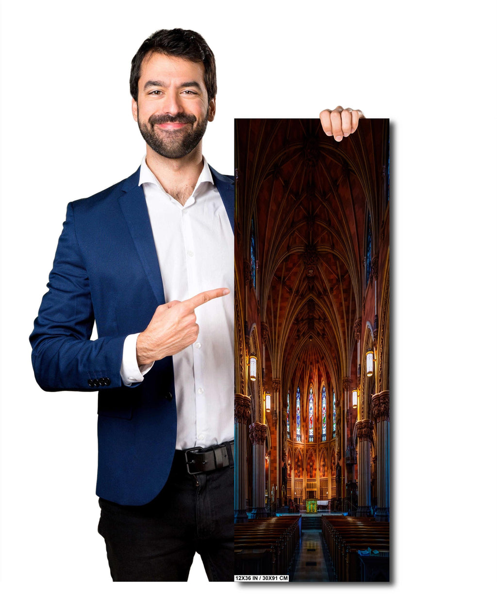 Albany’s Immaculate Conception Cathedral: Catholic Church Print Wall Art New York Historic Landmark Aluminum/Acrylic/Metal/Canvas
