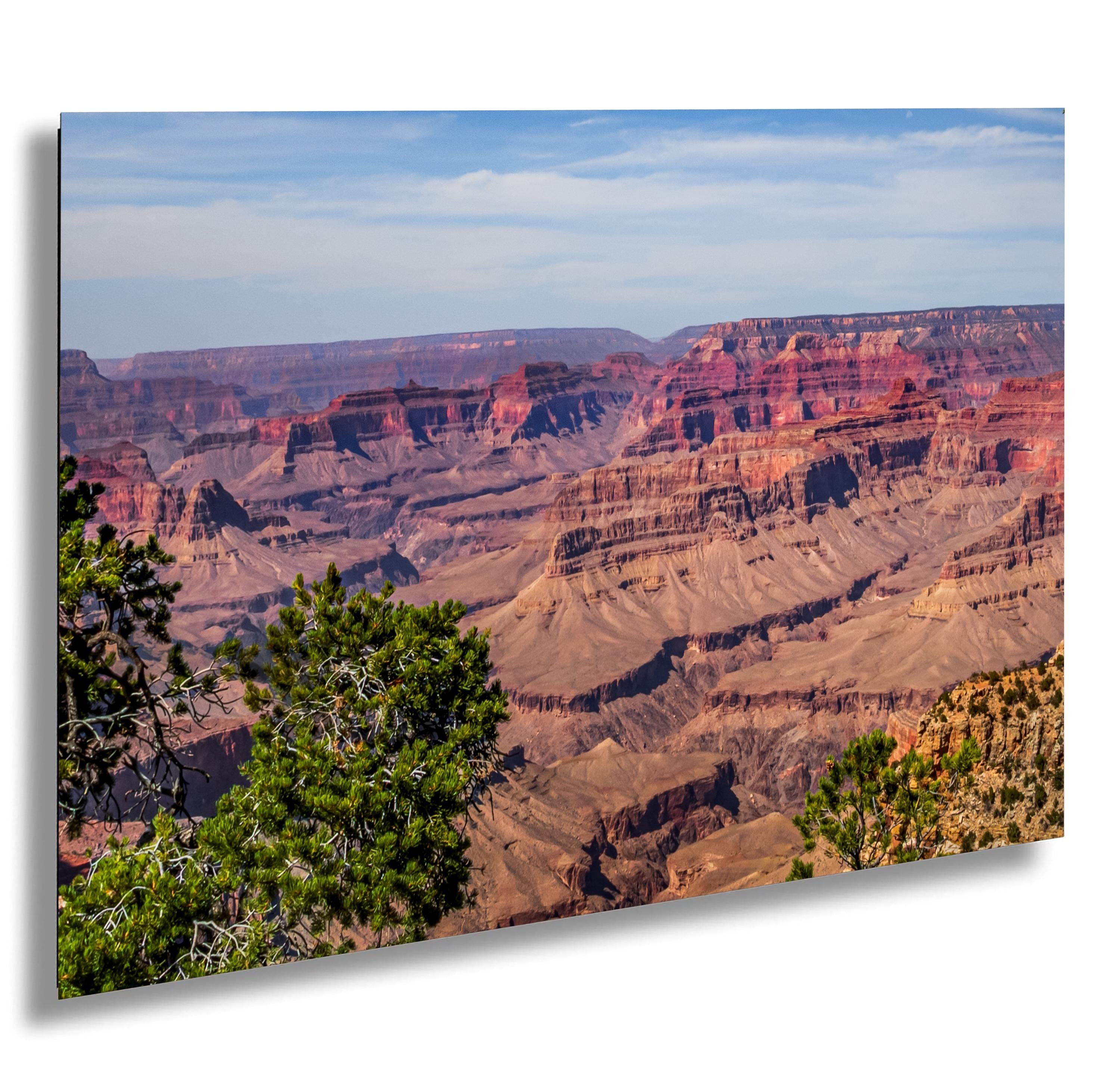Grand Canyon South Rim Overlook Photography Print, Arizona National Park Wall Art, Desert Landscape Decor
