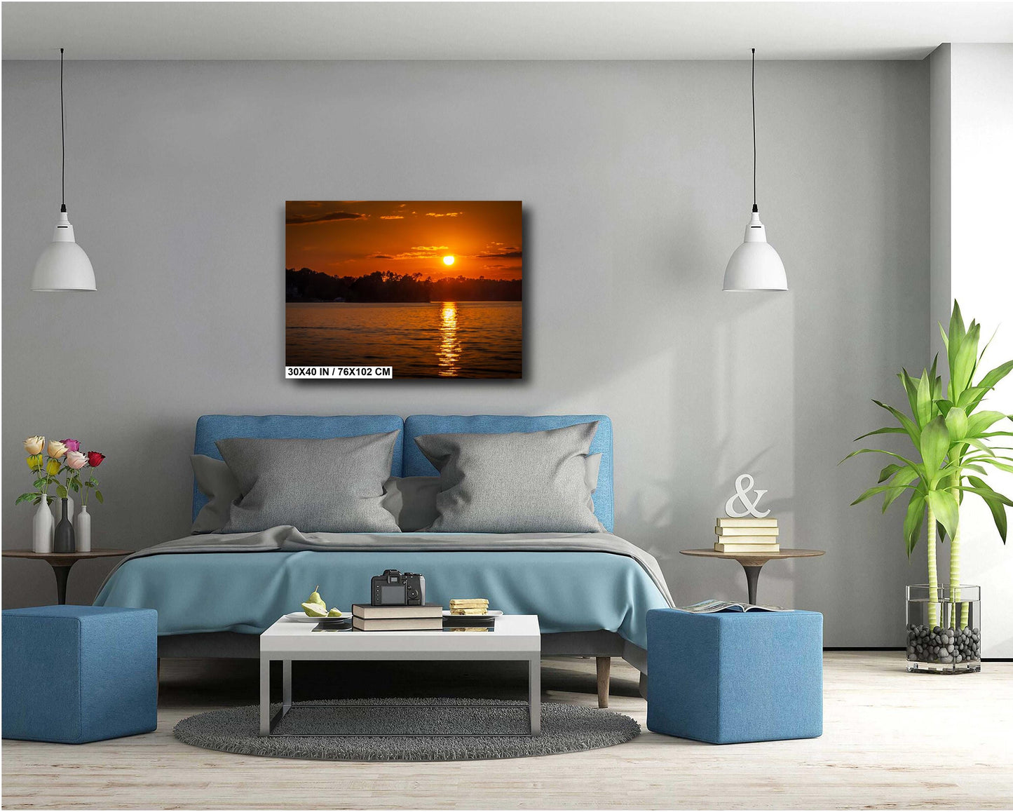 Moments Before Sundown on Lake Keowee South Carolina Print Wall Art Photography Aluminum/Acrylic/Metal/Canvas Nature Home Decor Photography