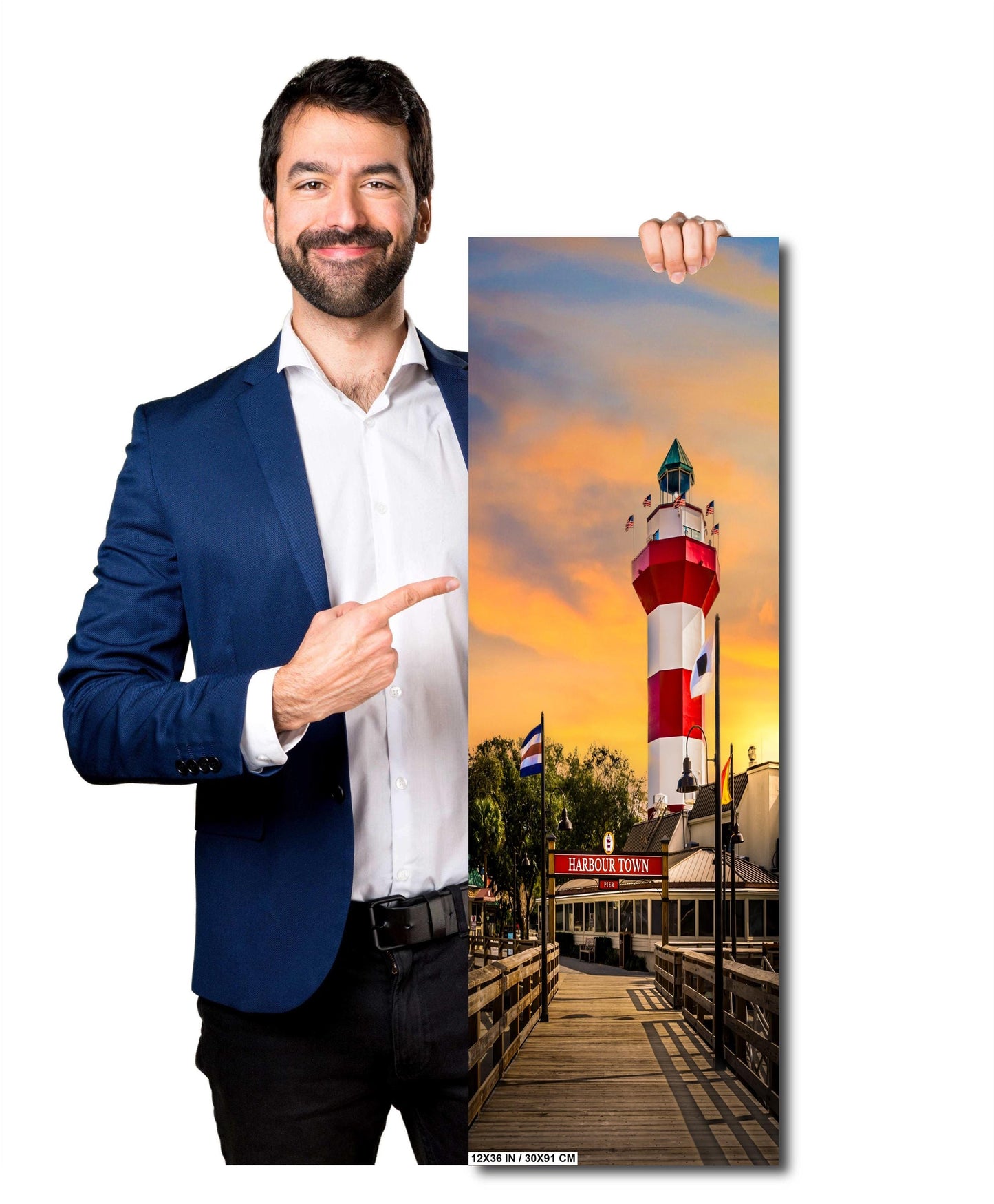 Harbour Town Glow: Sunset at Hilton Head Island South Carolina Print Wall Art Nautical Photography Aluminum/Acrylic/Metal/Canvas