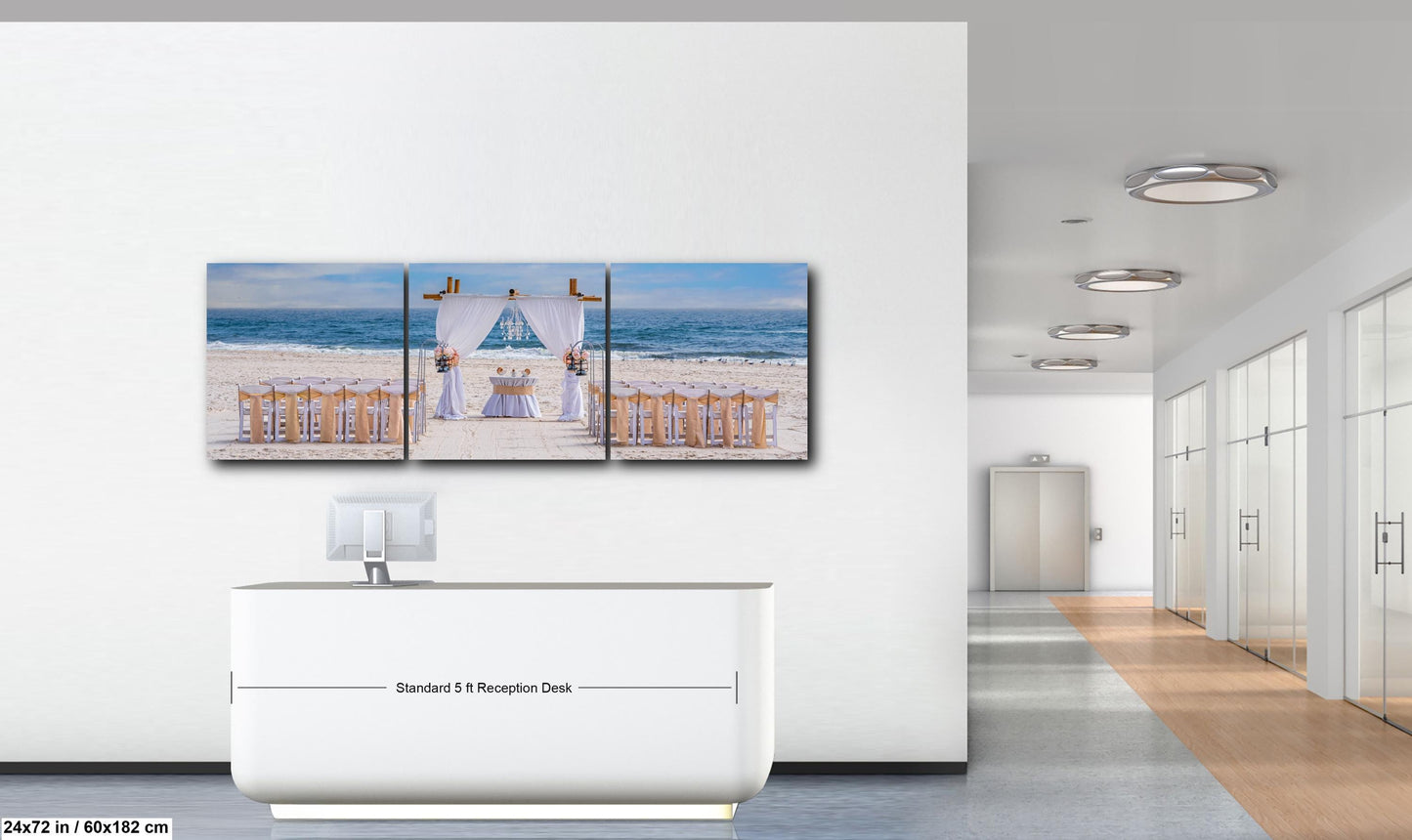 Beach Wedding Ceremony Setup, Gulf Shores Alabama, Photography Print Wall Art