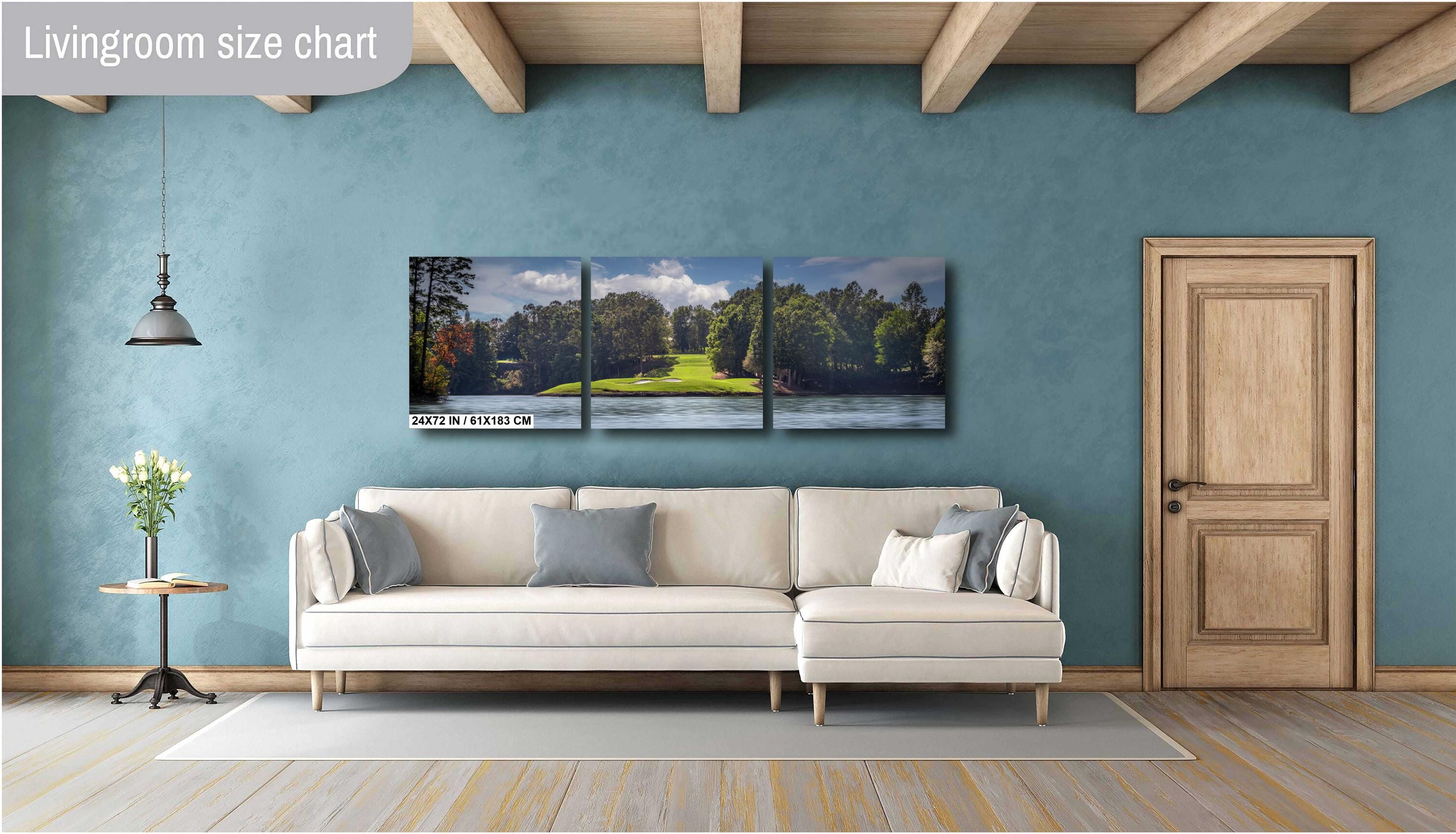Gorgeous Golf Green at The Cliffs at Keowee Vineyards Seen From Lake Keowee South Carolina Print Wall Art Aluminum/Acrylic/Metal/Canvas
