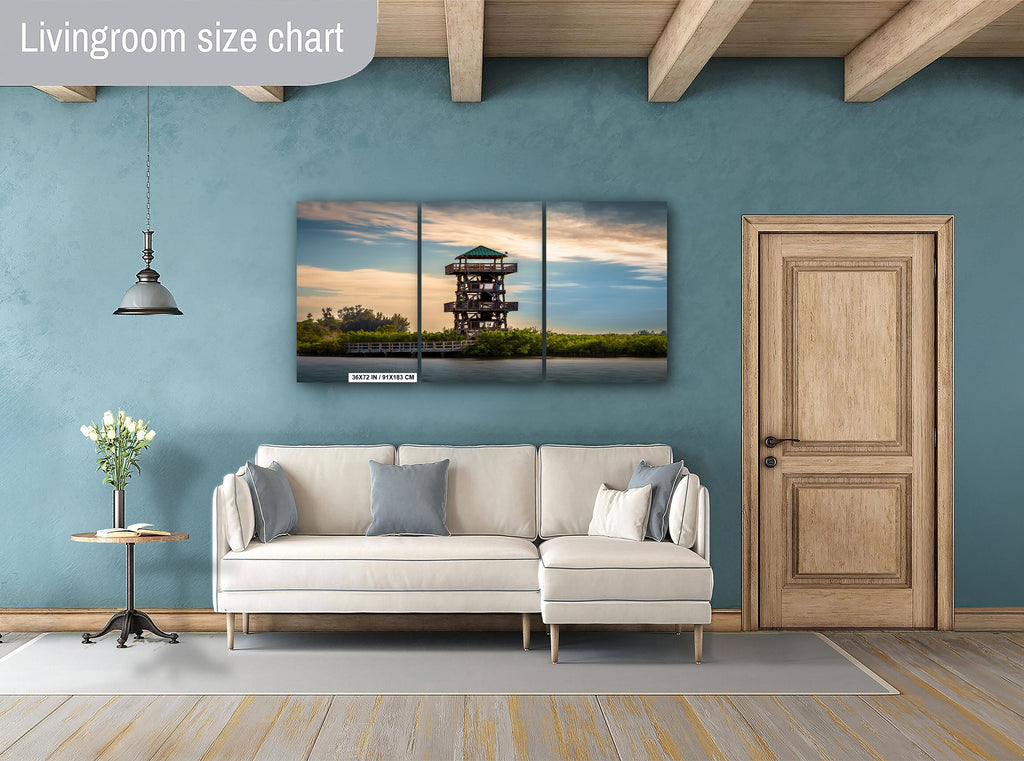 Bradenton’s Robinson Preserve Tower: Bradenton Florida Wood Tower Print Wall Art Photography Aluminum/Acrylic/Metal/Canvas