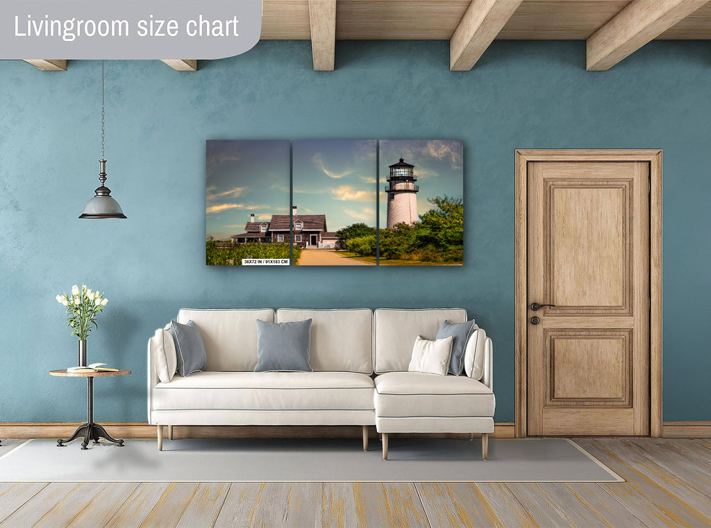 Highland Lighthouse Cape Cod Print: North Truro Nautical Wall Art