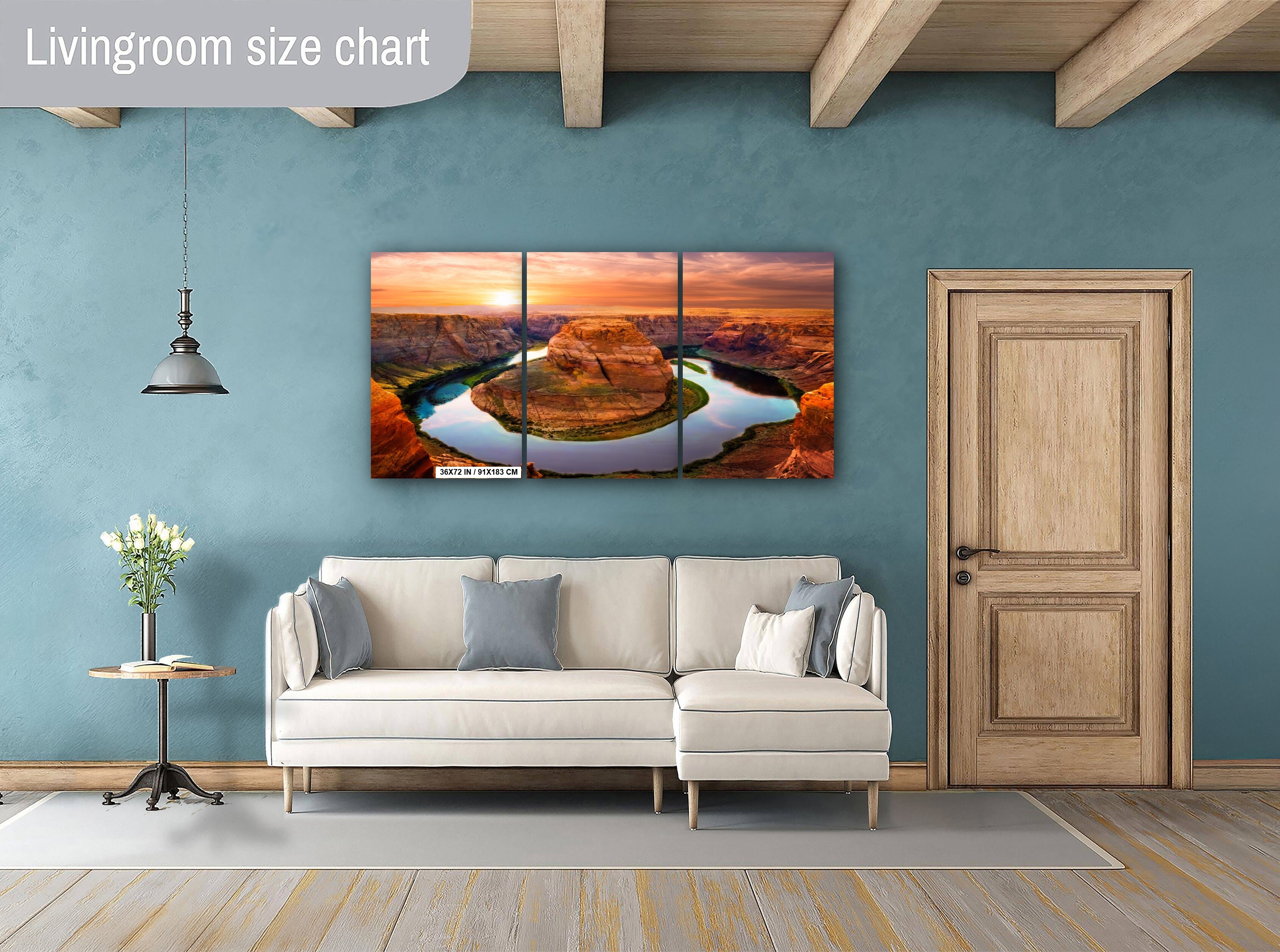 Horseshoe Bend Sunset Photo: Arizona Wall Art Home Decor