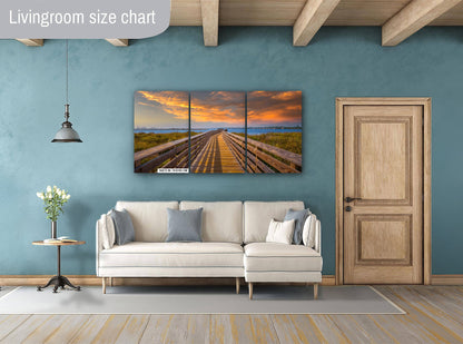 Gulf Shores Beachwalk: Gulf State Park, Alabama Wall Art Photography Gulf Shores Metal Aluminum Print