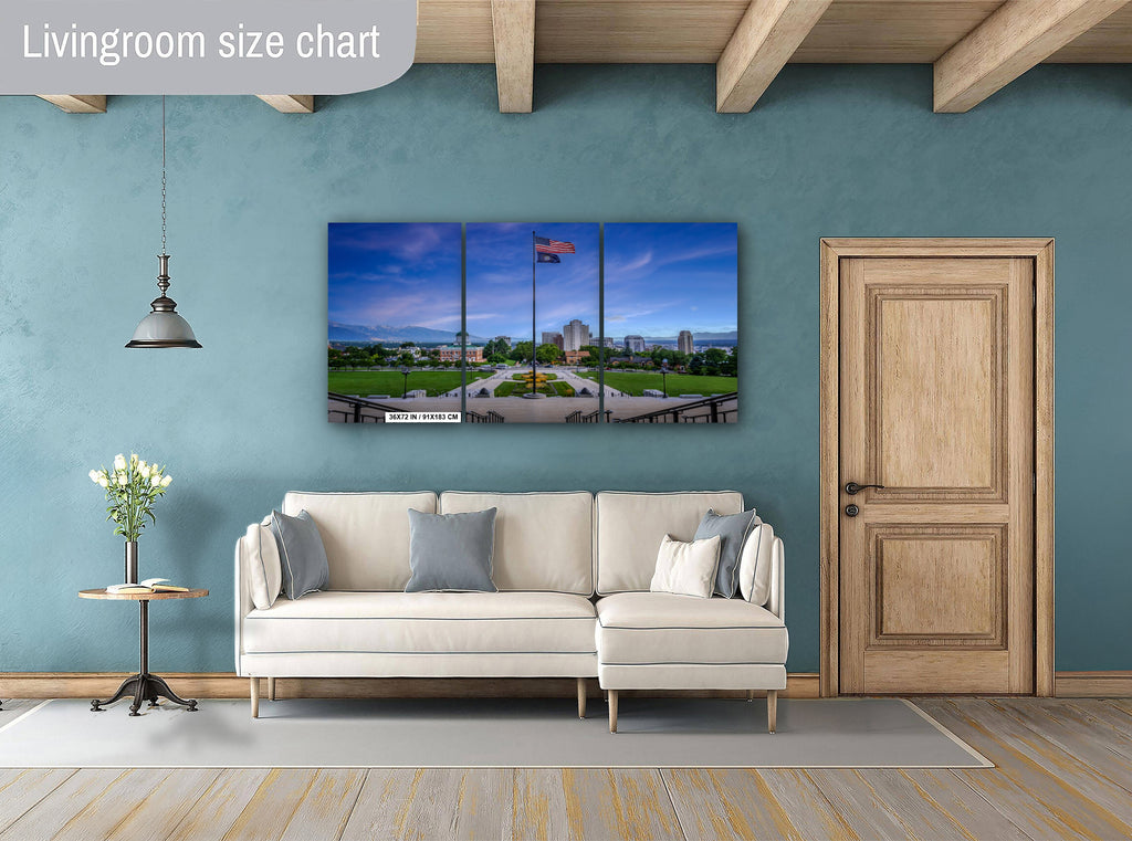 Utah State Capitol Photography Print: Salt Lake City Landscape Wall Art