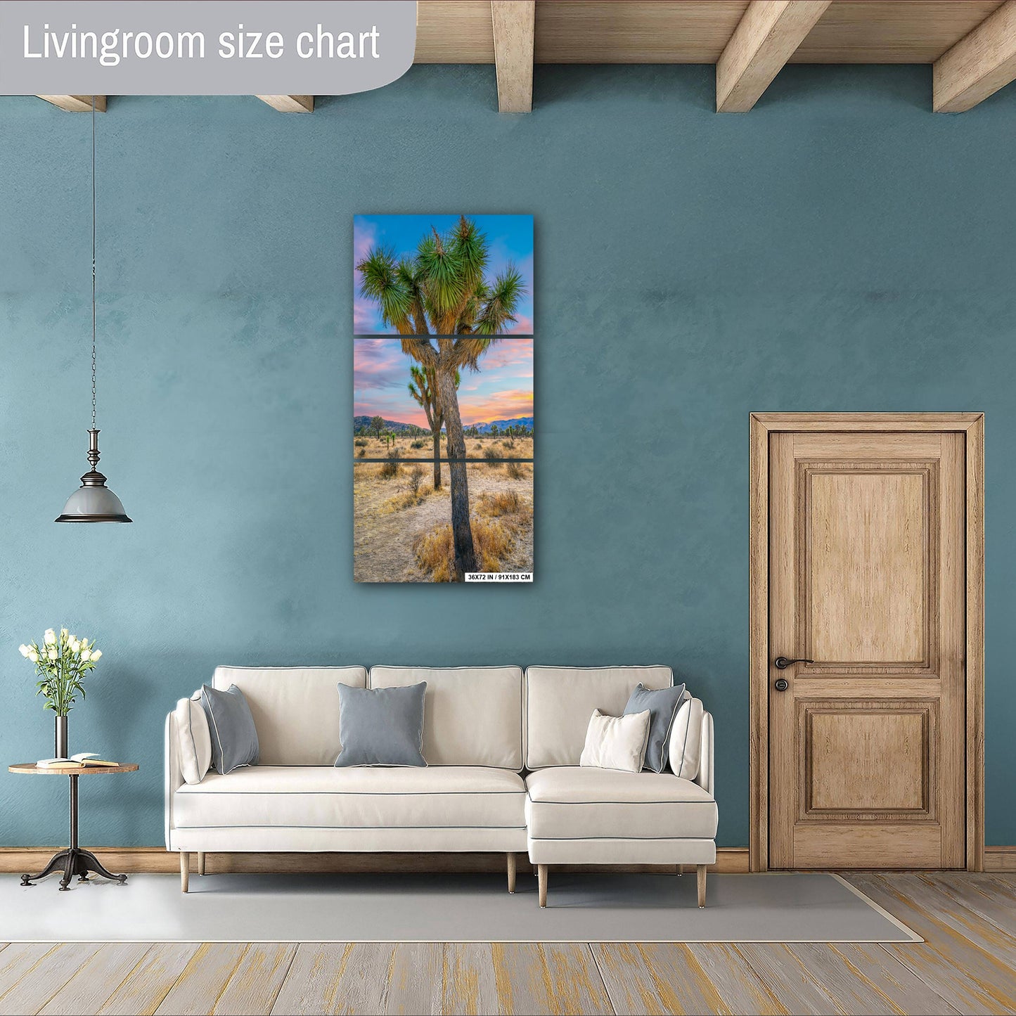 Joshua Tree Wall Art – California Desert Landscape Print | Ready to Hang Canvas