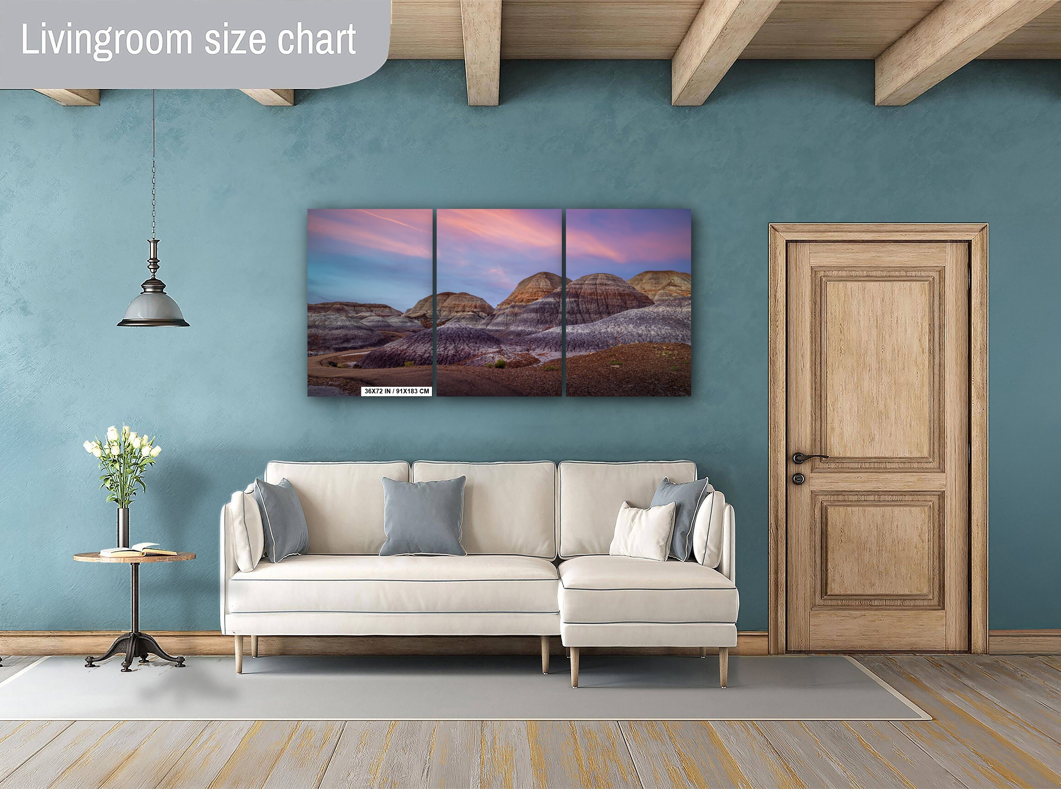 Blue Mesa Arizona Desert Hills Photography Wall Art