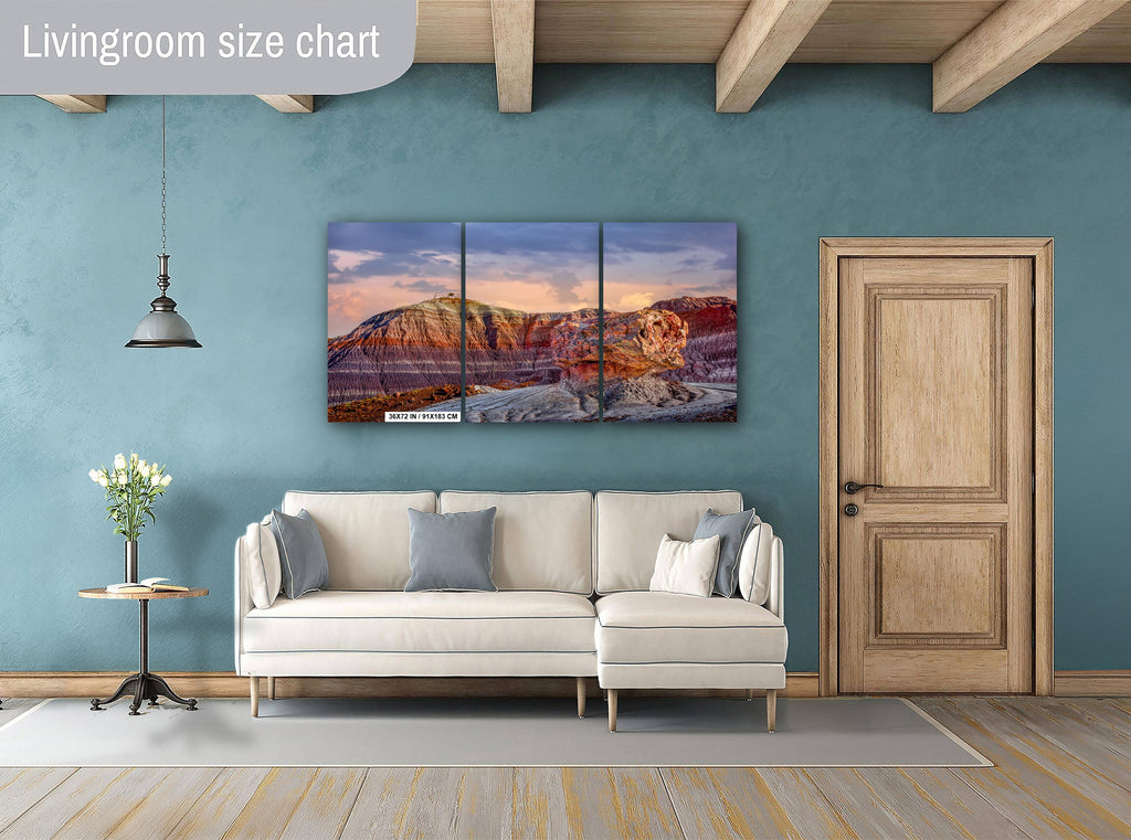 Petrified Forest Blue Mesa Arizona Landscape Photography Wall Art