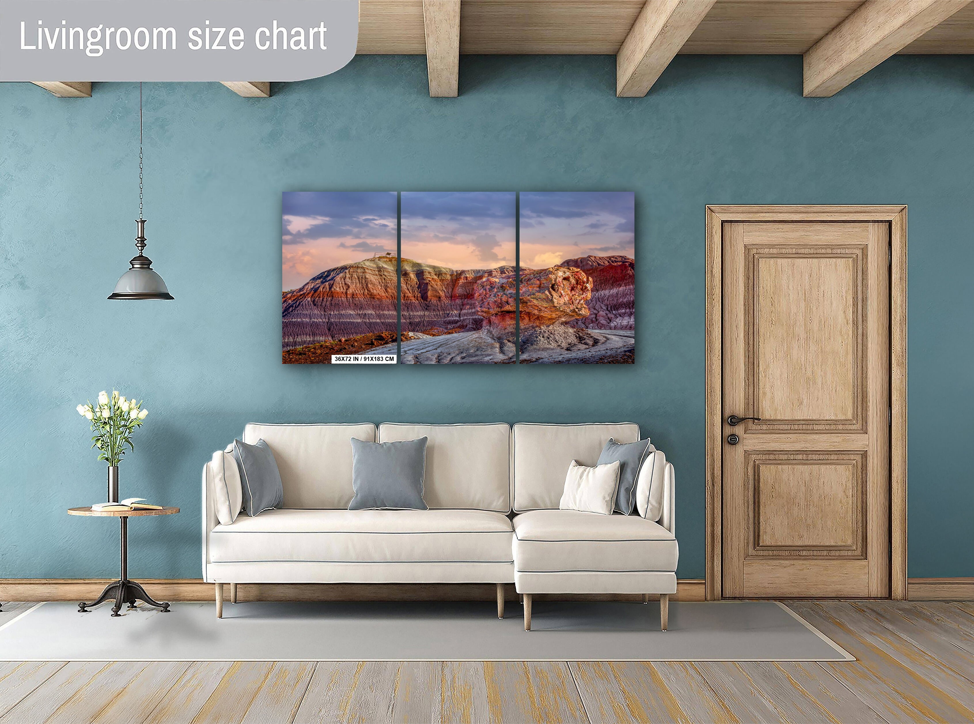 Petrified Forest Blue Mesa Arizona Landscape Photography Wall Art