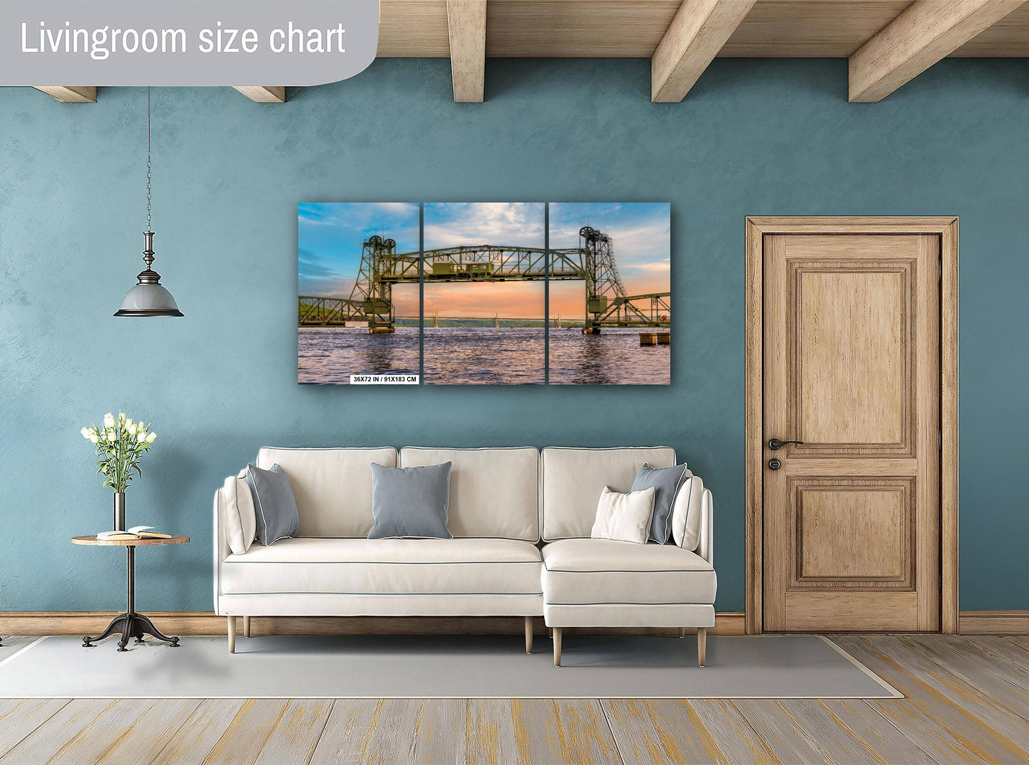 Stillwater Lift Bridge: St. Croix River Minnesota Landscape Photography Wall Art