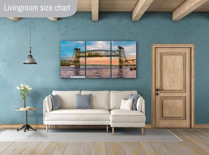 Stillwater Lift Bridge: St. Croix River Minnesota Landscape Photography Wall Art