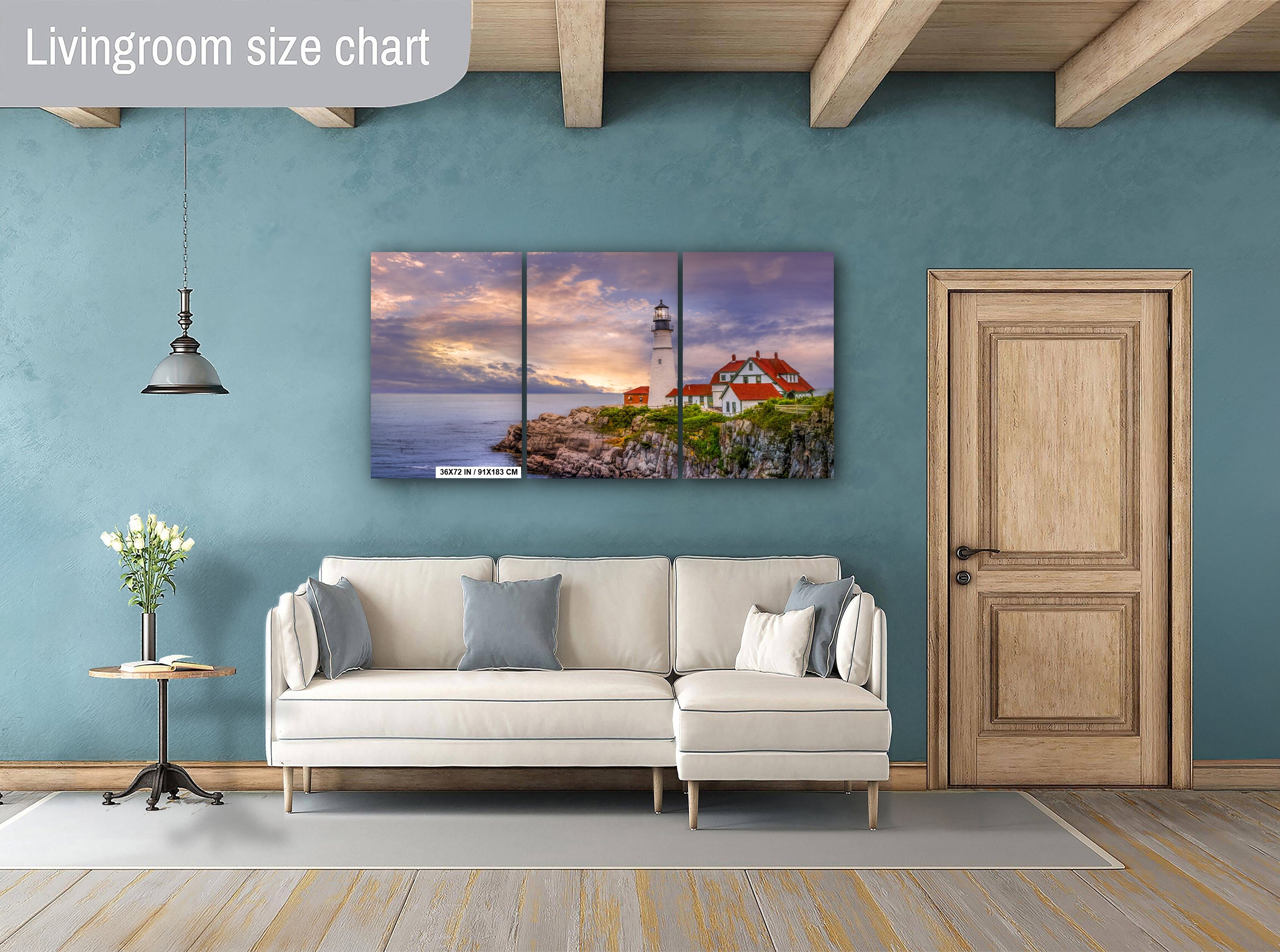 Portland Head Light Print: Maine Lighthouse Nautical Wall Art