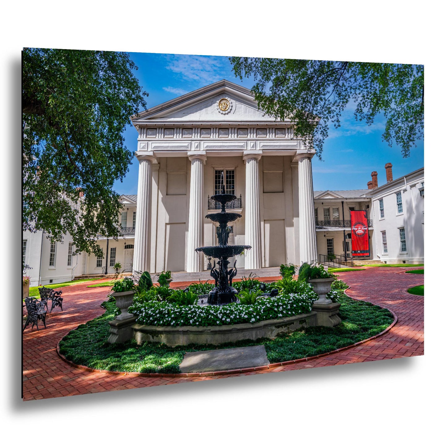 Old State House Museum Courtyard Fountain - Little Rock Arkansas September Photography Print