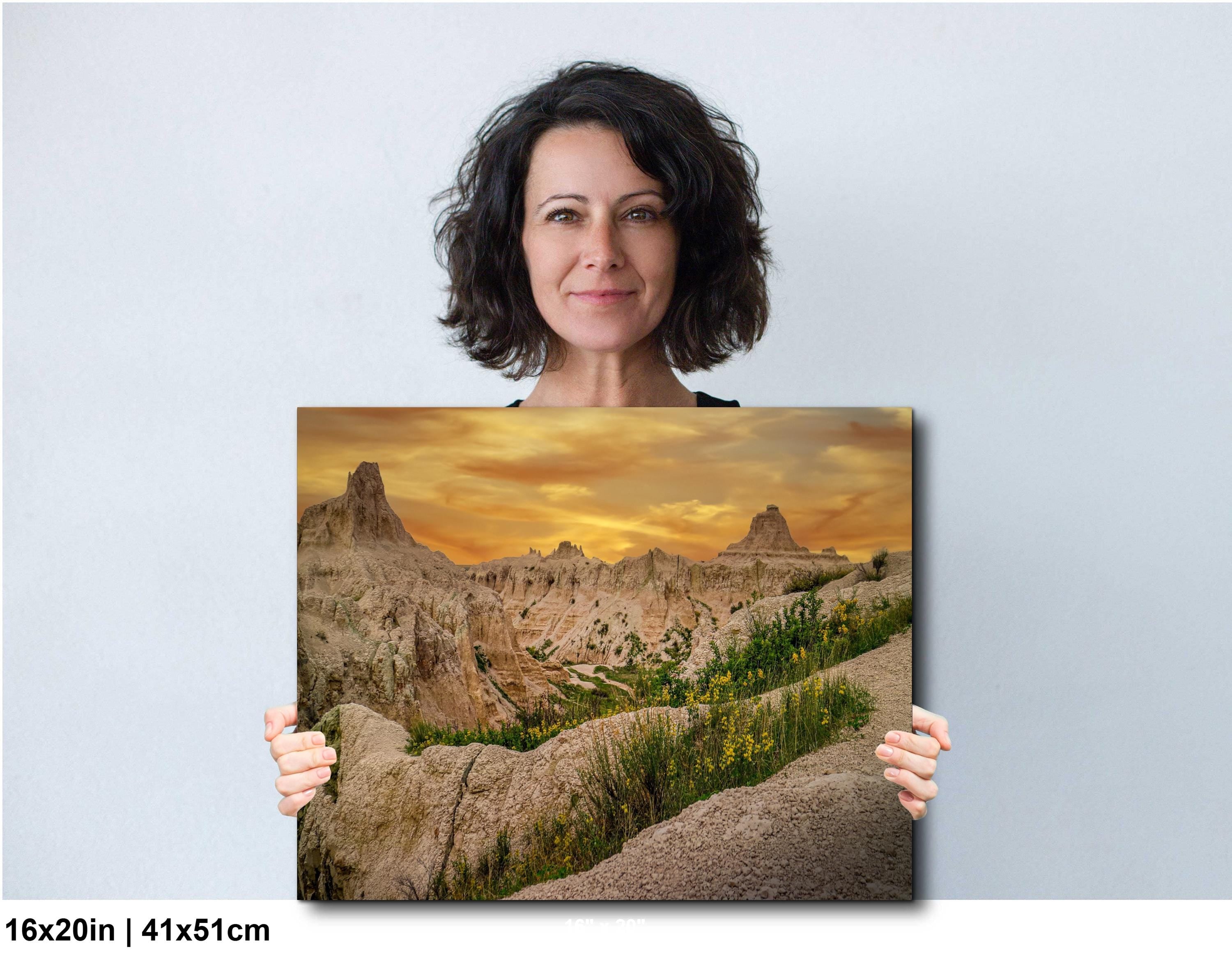 Badlands National Park Sunset, South Dakota Landscape Photography Wall Art