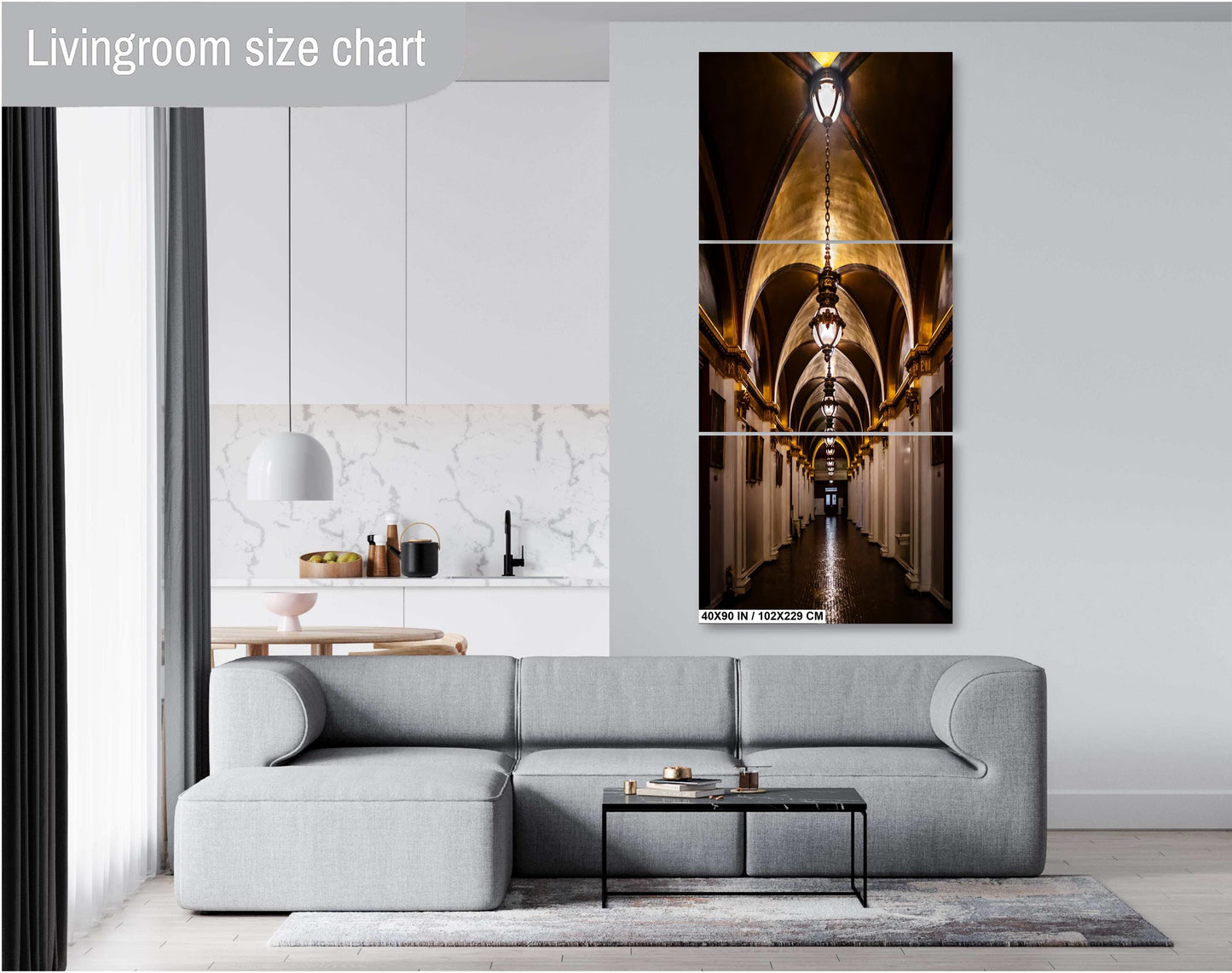 Pennsylvania State Capitol Hallway: Historic Building Wall Art Print Downtown Harrisburg Landmark Photography Aluminum/Acrylic/Metal/Canvas