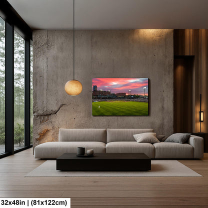 St. Paul Saints Baseball Stadium at Sunset, St. Paul Minnesota Photography Print
