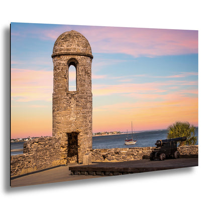 Castillo de San Marcos Sunset Print: St. Augustine Coastal Wall Art
