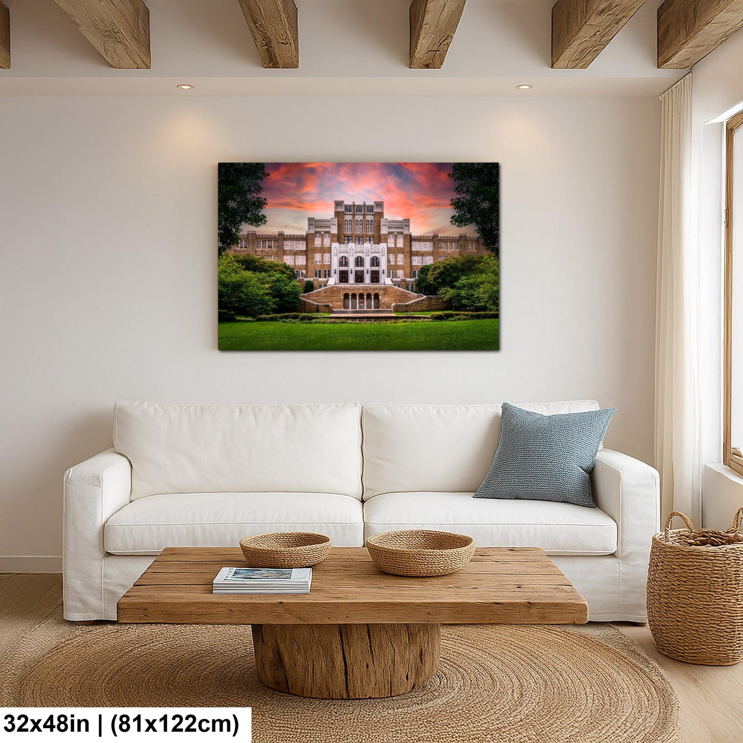 Little Rock Central High School at Sunset Arkansas Photography Print Historic Wall Art