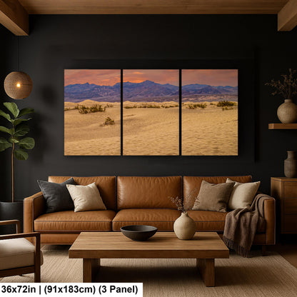 Mesquite Flat Sand Dunes Desert Landscape Photography Print, Death Valley National Park, California Wall Art