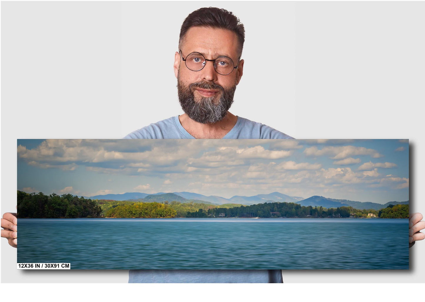 Lake Keowee’s Blue Skies and Calm Waters South Carolina Print Wall Art Photography Aluminum/Acrylic/Metal/Canvas Nature Home Decor