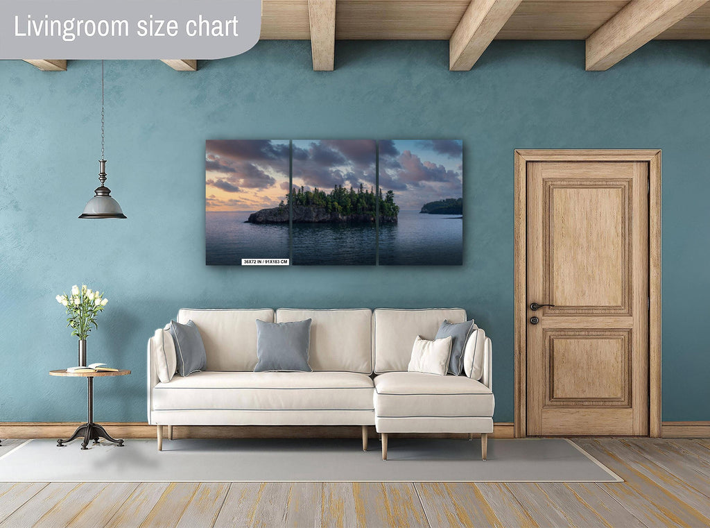 Ellingson Island Sunset: Lake Superior North Shore Photography Wall Art