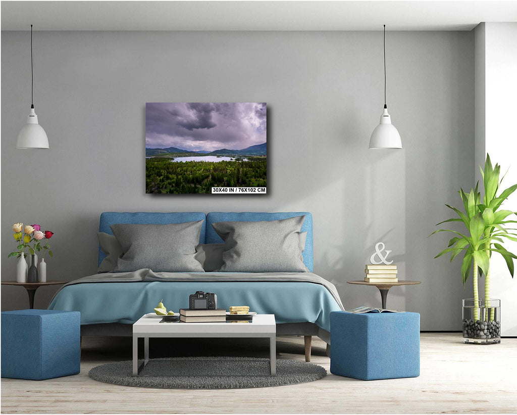 Frisco Scenic Overlook: Stormy Colorado Sky Above Dillon Reservoir, Print Wall Art Photography Travel Gift Aluminum/Acrylic/Metal/Canvas