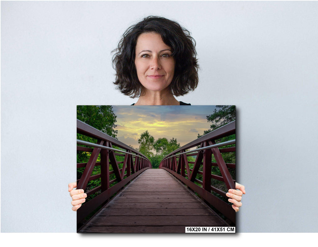 Gooseberry Falls Boardwalk Bridge: Minnesota State Park Photography Wall Art