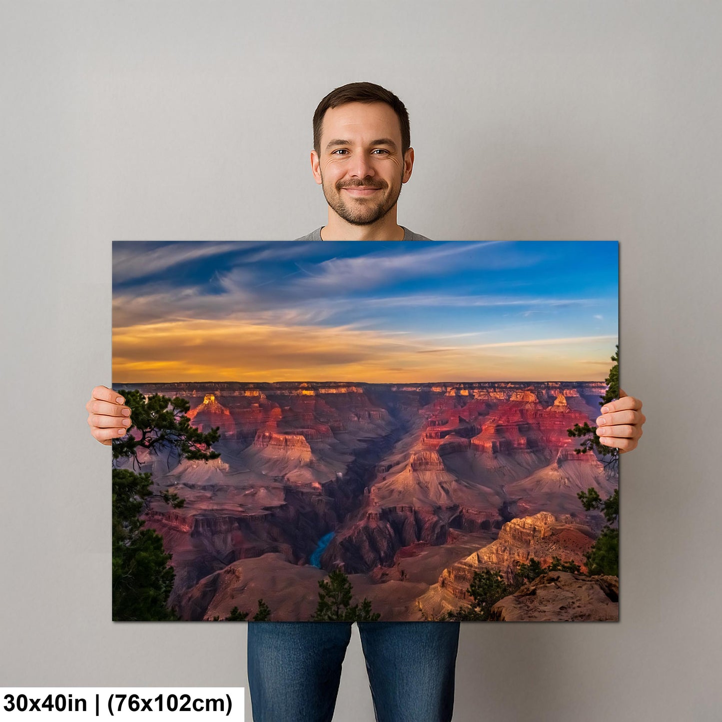 Grand Canyon Sunset Panorama – Colorado River Arizona Photography Wall Art