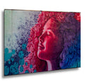 Tucson Mural - Woman with Flowing Hair Street Art, Urban Wall Art Photography Print, Arizona Graffiti, Colorful Pop Art Decor