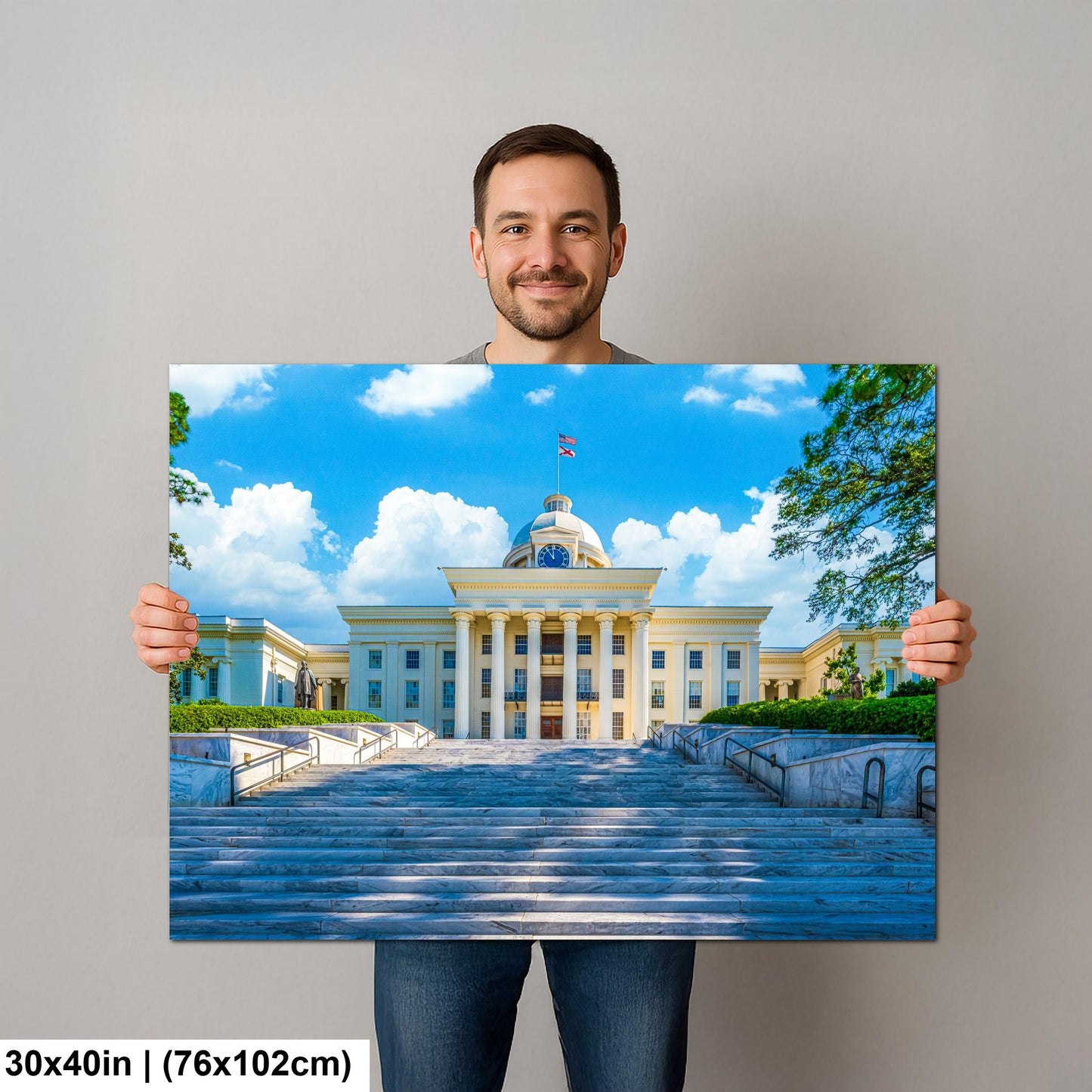 Alabama State Capitol Front Staircase, Montgomery Wall Art Photography