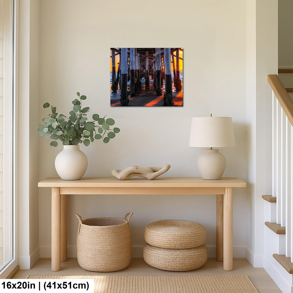 Beneath the Pier: Newport Beach California Sunset Photography Wall Art