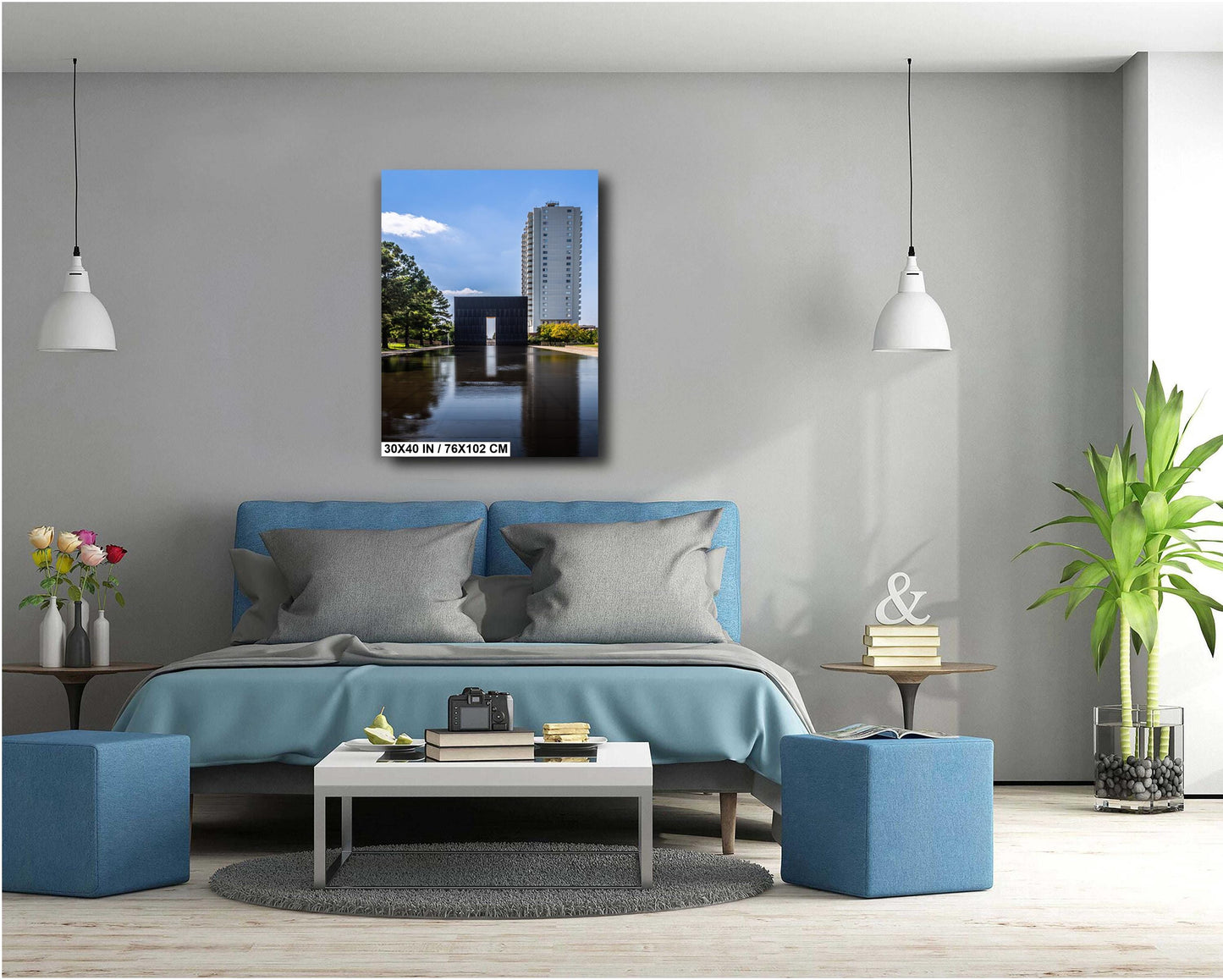 Oklahoma City Memorial Print: Reflection Pool Wall Art