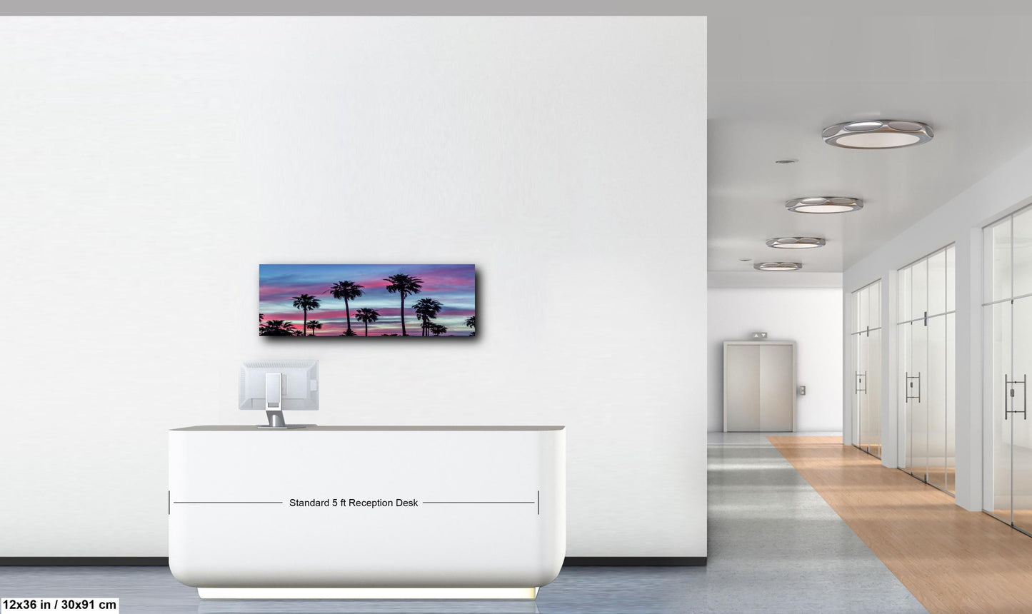 Palm Trees at Sunset, Apache Junction Arizona Photography Wall Art