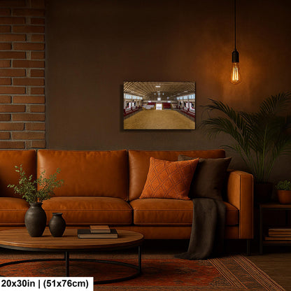 Historic Livestock Pavilion Interior, Apache Junction Arizona Photography Print