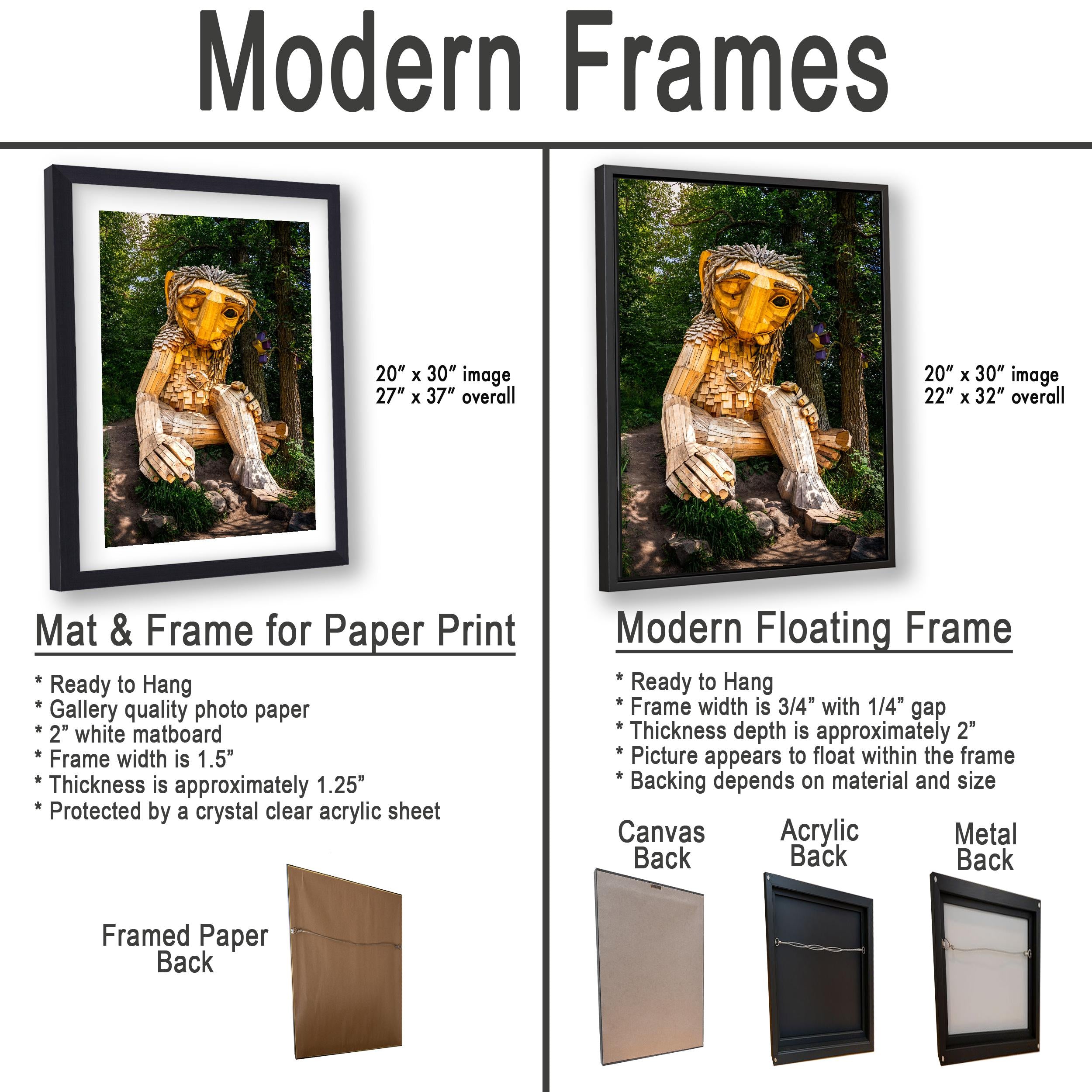 Whimsical Wooden Troll Sculpture in Detroit Lakes Minnesota Forest Print, Scandinavian Folk Art Photography