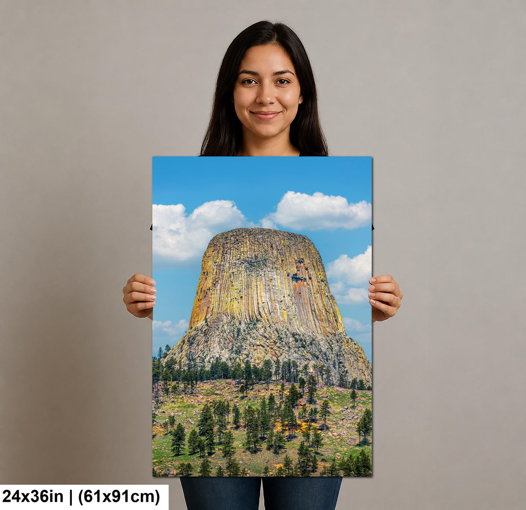 Monumental Ascent: Devils Tower Wyoming National Monument Photo Wall Art